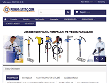 Tablet Screenshot of pompa-sayac.com